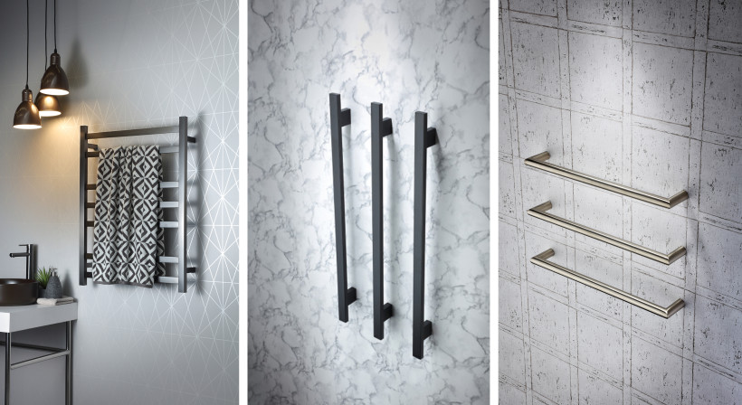 Heated Towel Rails with Flexible Design Options Perfect for Making the Most of Compact Spaces