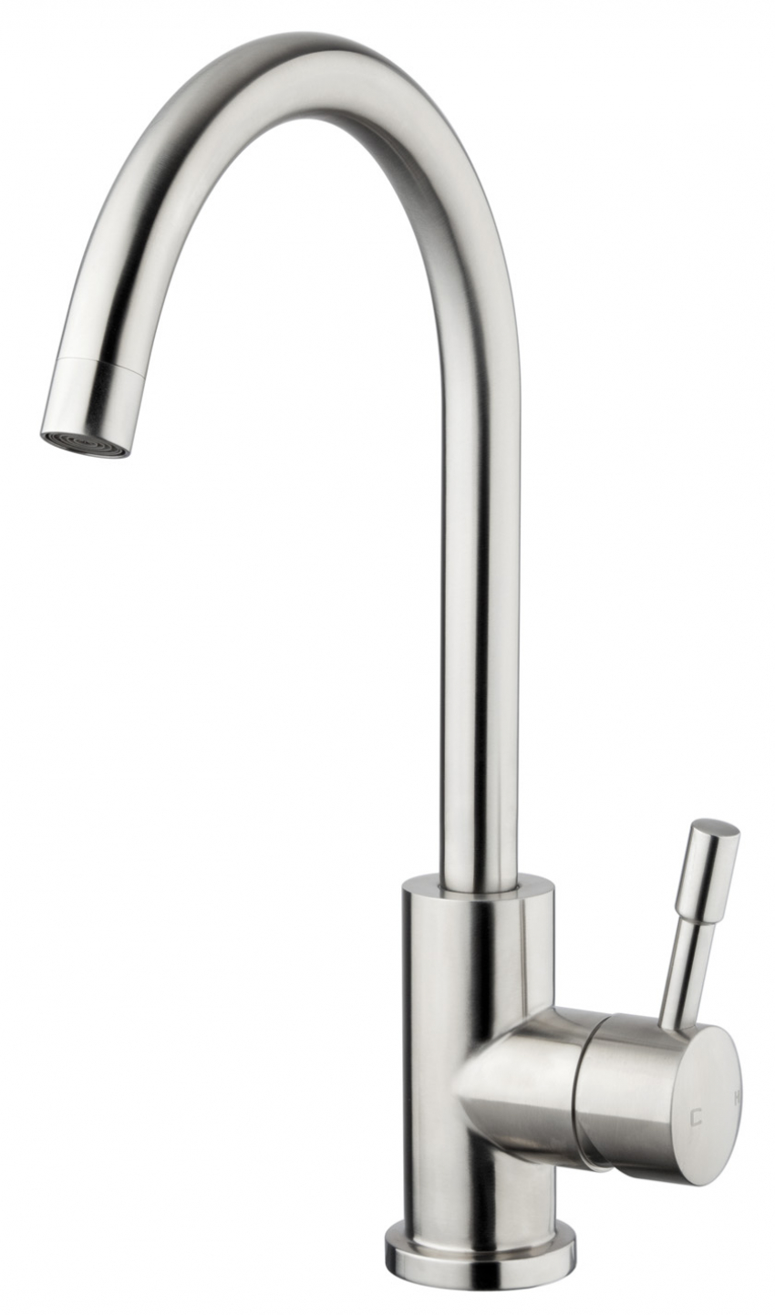 Stainless Steel Sink Mixer in a Brushed Finish by Foreno Tapware (NZ ...