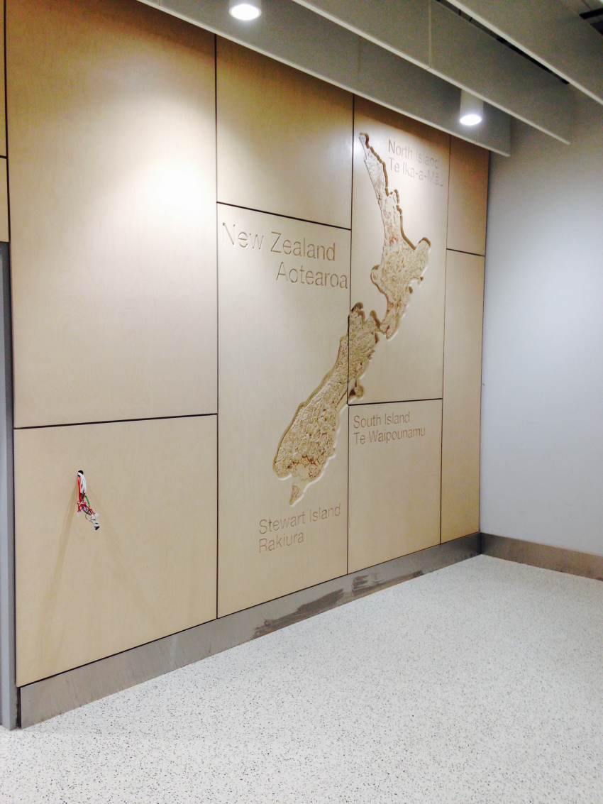 Powder Coating Protects and Enhances Plywood Feature Wall