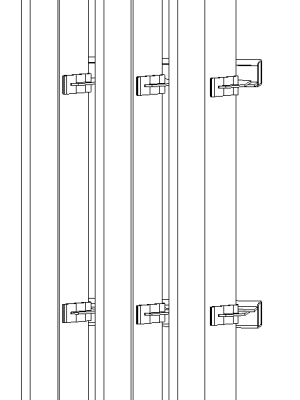 RL300 SQUARE BRACKET FIXED HORIZONTAL PANEL