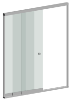 SlideTec  3 Panels. Retracted 1 side