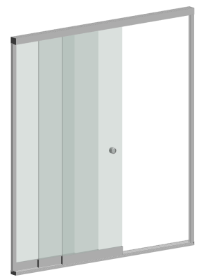SlideTec  3 Panels. Retracted 1 side