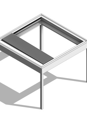 220 35 Slimline lite Retract roof, 4 Sides, Blades Retracting to one side Thumbnail