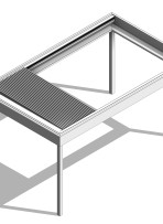 220 35 Slimline lite Retract roof, Retract Frame 3 Sides,Fitting into 4 sided frame Blades Retracting to one side Thumbnail