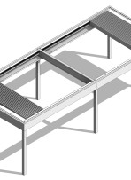 Opt 1 220 35 Slimline lite 2 Retract roofs with internal beam in btween, 4 sides, Blades Retracting to both sides Thumbnail