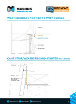 23190 Masons E2 Weatherboard TopVent CavityClosersCan Strip Starter Diagrams pdf