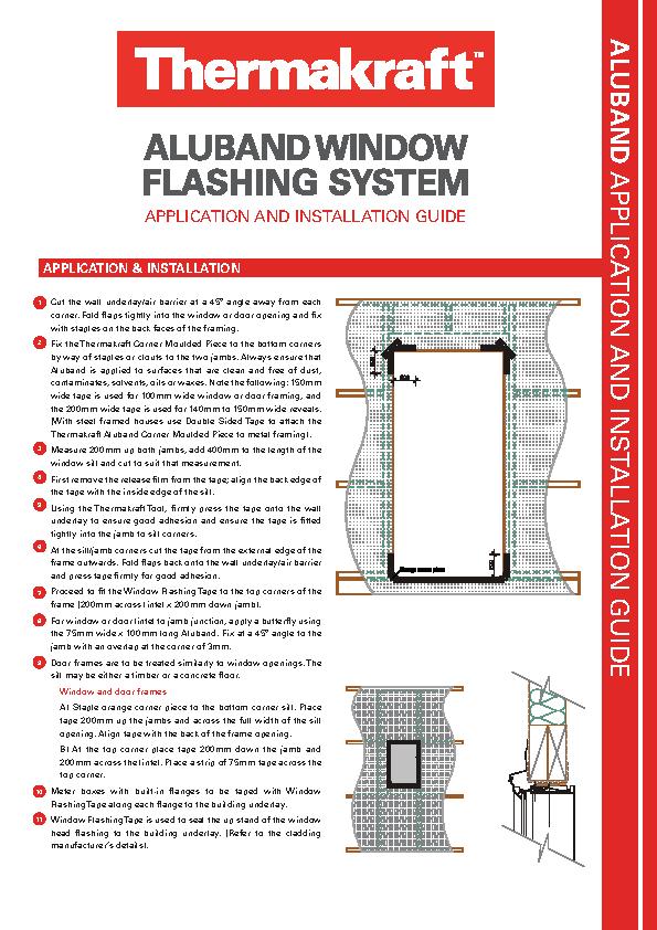 Drawings for Aluband Window Sealing System by Thermakraft EBOSS