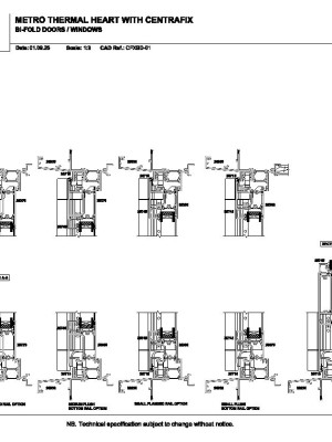 APL MetroTH Centrafix Bifold Doors Drawings pdf