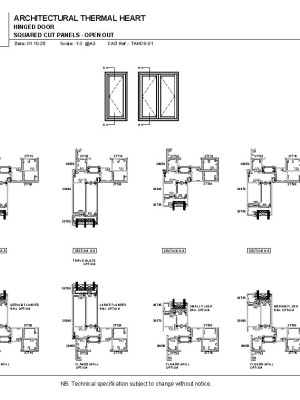 APL Architectural Thermal Heart Hinged Door Square Cut Panel pdf