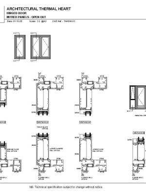 APL Architectural Thermal Heart Hinged Door Mitred Panel pdf