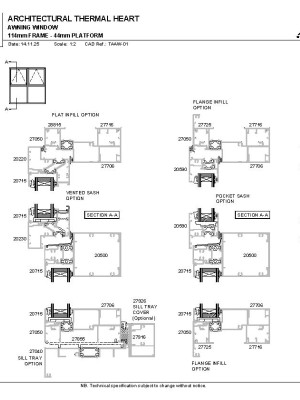 APL Architectural Thermal Heart Awning Window Drawings v4 pdf