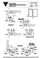 Vantage Klima Series Awning Window Drawings pdf