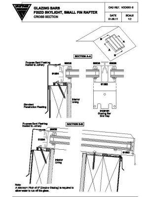 Vantage Overhead Glazing Bars Drawings pdf