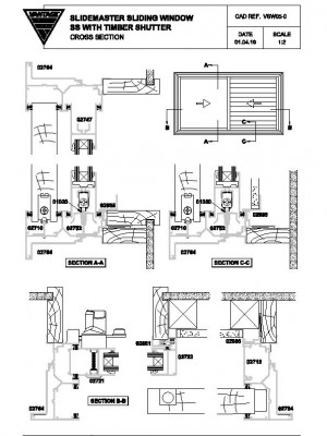 Kalco K-2202-A Two Track Sliding Aluminium Windows