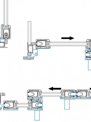 Sliding Door Single ALUCLIP