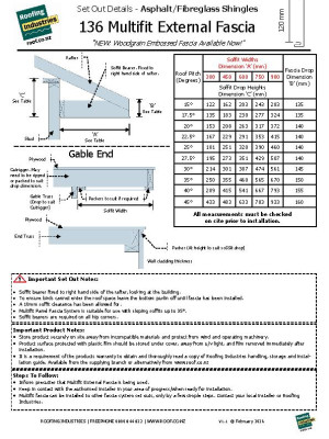 136 Multifit Ext Fascia Set Outs Asphalt Fibreglass Shingle V1 v2 1 February 2026 pdf