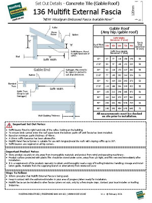 136 Multifit Ext Fascia Set Outs Concrete Tile Gable Roof V1 1 February 2026 pdf