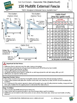 150 Multifit Ext Fascia Set Outs Concrete Tile Gable Roof V1 1 February 2026 pdf