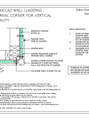 RI RSC W003A 1 SLIMCLAD STANDARD EXTERNAL CORNER FOR VERITICAL CLADDING ON CAVITY pdf