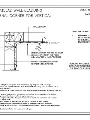 RI RSC W004A SLIMCLAD Standard Internal Corner for Vertical Cladding pdf