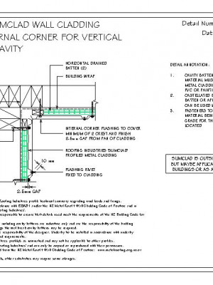 RI RSC W004A 1 SLIMCLAD Standard Internal Corner for Vertical Cladding on Cavity pdf