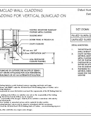 RI RSC W005A 1 SLIMCLAD BOTTOM OF CLADDING FOR VERTICAL SLIMCLAD ON CAVITY pdf