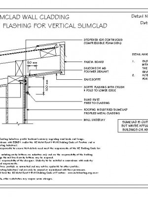 RI RSC W007A SLIMCLAD SLOPING SOFFIT FLASHING FOR VERTICAL SLIMCLAD pdf