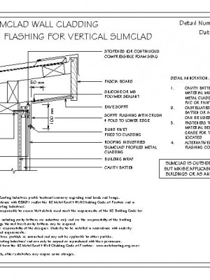 RI RSC W007A 1 SLIMCLAD SLOPING SOFFIT FLASHING FOR VERTICAL SLIMCLAD ON CAVITY pdf