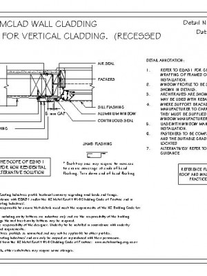 RI RSC W012B SLIMCLAD JAMB FLASHING FOR VERTICAL CLADDING RECESSED WINDOW DOOR pdf