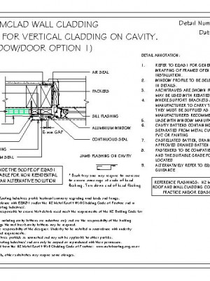 RI RSC W012B 1 SLIMCLAD JAMB FLASHING FOR VERTICAL CLADDING ON CAVITY RECESSED WINDOW DOOR OPTION 1 pdf