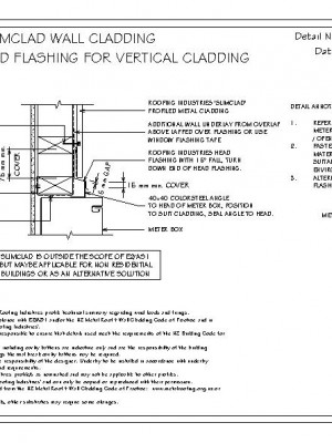 RI RSC W015A SLIMCLAD METER BOX HEAD FLASHING FOR VERTICAL CLADDING pdf