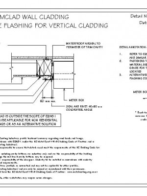 RI RSC W016A SLIMCLAD METER BOX SIDE FLASHING FOR VERTICAL CLADDING pdf