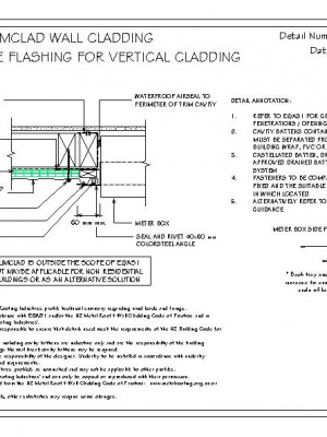 RI RSC W016A 1 SLIMCLAD METER BOX SIDE FLASHING FOR VERTICAL CLADDING ON CAVITY pdf