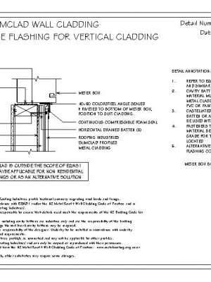 RI RSC W017A 1 SLIMCLAD METER BOX BASE FLASHING FOR VERTICAL CLADDING ON CAVITY pdf