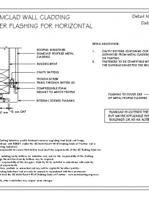 RI RSC W023A SLIMCLAD EXTERNAL CORNER FLASHING FOR HORIZONTALCLADDING pdf