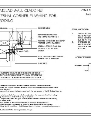 RI RSC W024B SLIMCLAD ALTERNATIVE INTERNAL CORNER FLASHING FOR HORIZONTAL CLADDING pdf