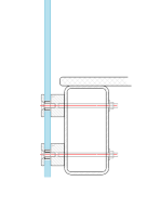 Double Disc MB50 Glass Balustrade Steel hollow RN