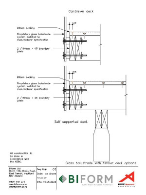 03 Glass balustrade with timber deck options pdf
