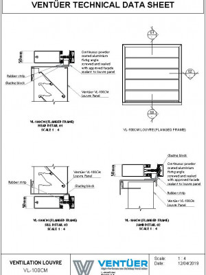 VL 100CM Window Joinery Glazed In pdf