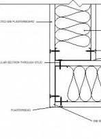 B STANDARD STUD TERMINATION CORNER gib through3