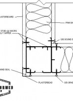 B STANDARD STUD TERMINATION CORNER square stop