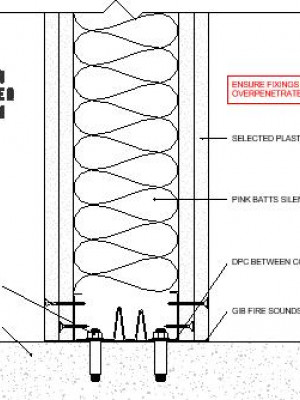 WHISPERWALL TERMINATION CORNER MASONRY WALL DPC OPTION