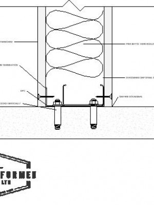 D STAGGERED STUD TERMNIATION CORNER MASONRY WALL TERMINATION DPC OPTION