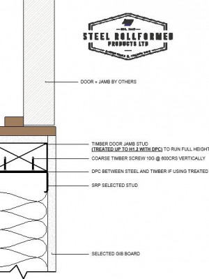 F DOORWAY JAMB DETAIL DPC TREATED TIMBER TYPE A