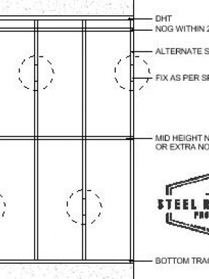 SPLICED STUD ARRANGEMENT