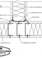 SRP INSTALLATION GUIDE DETAILS Drafting View B STANDARD STUD TERMINATION CORNER IT WALL GIB THROUGH