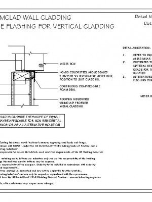 RI RSC W017A SLIMCLAD METER BOX BASE FLASHING FOR VERTICAL CLADDING pdf