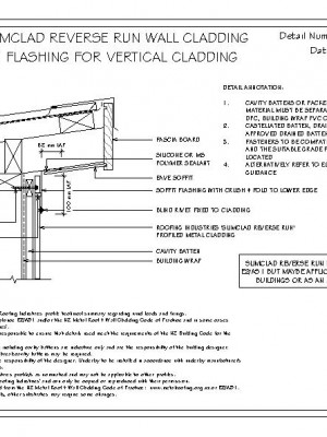 RI RSC W007A 1 RR SLIMCLAD RR SLOPING SOFFIT FLASHING FOR VERTICAL CLADDING ON CAVITY pdf