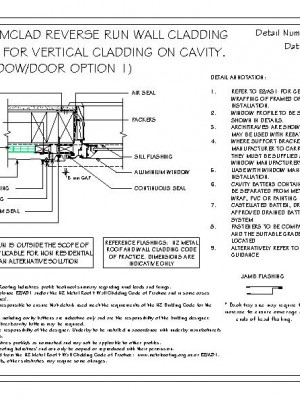 RI RSC W012B 1 RR SLIMCLAD RR JAMB FLASHING FOR VERTICAL CLADDING ON CAVITY RECESSED WINDOW DOOR OPTION 1 pdf
