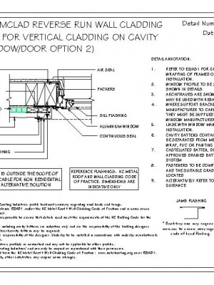 RI RSC W012B 2 RR SLIMCLAD RR JAMB FLASHING FOR VERTICAL CLADDING ON CAVITYRECESSED WINDOW DOOR OPTION 2 pdf